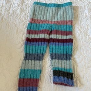 Hand-Knitted Rib Pants